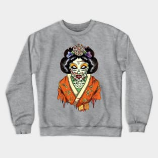 Japanese zombie girl Crewneck Sweatshirt